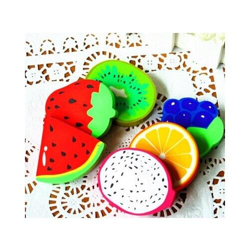 New Arrival 2015 Freeshipping Fruit Eraser grape eraser watermelon eraser