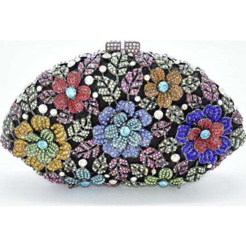 New Designer Handbags High Quality Womens Handbags and Purses Clutch Evening Bag Decorated with Appliques Evening Clutch Bags