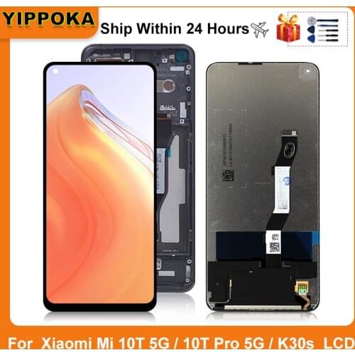 “6.67” 5G Original For Xiaomi Mi 10T Display LCD Touch Screen Digitizer Display Replacement Parts For Xiaomi K30S Mi 10T Pro LCD