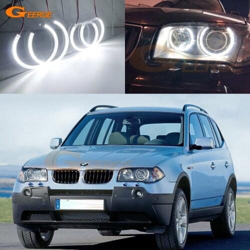 Excellent Ultra bright smd led Angel Eyes Halo Ring Car styling Day Light For BMW E83 X3 2003 2004 2005 2006 Pre facelift