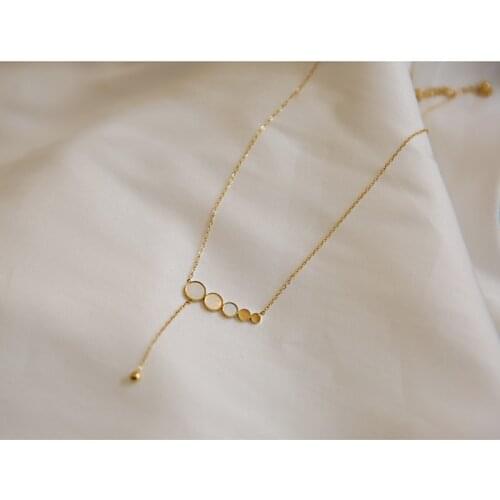 New Fashion Women Necklace Stainless Steel Shell Necklace Round Pendant Luxury Jewelry Top Quality Women Wedding Jewelry