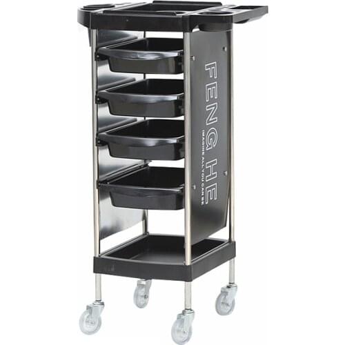 Hairdressing and Beauty Tool Cart Barber Shop with Drawer Type Hairdressing Cart with Perm Dyeing Tool Cart