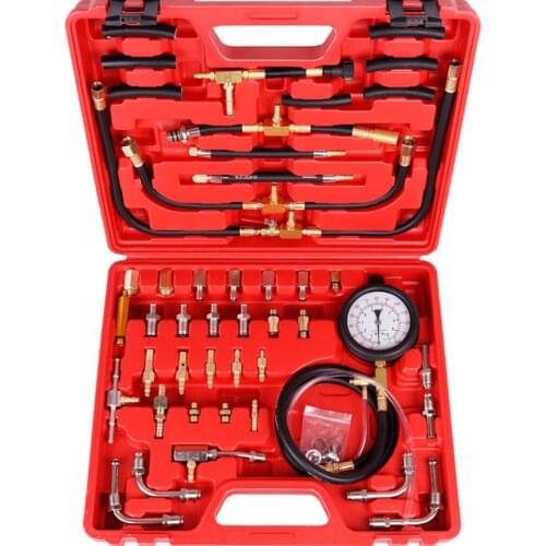 Deluxe Manometer Fuel Pressure Gauge Engine Testing Kit Fuel Injection Pump Tester TU-443