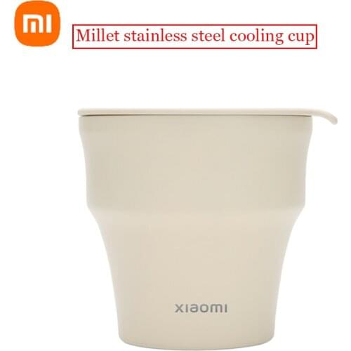 Xiaomi mijia Stainless Steel Cooling Cup Boiling Water Cools Down Fast Warm Water Constant Lasting Food Grade PP Bottle