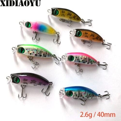 New micro-object sinking bait 2.6g / 40mm horsemouth trout seven-color fishing bait