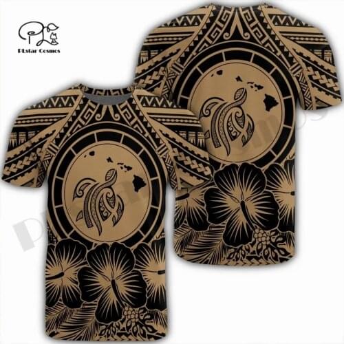 PLstar Cosmos Newest 3DPrint Tribe Turtle Polynesian Fower Unique Women/Men T-shirt Casual Funny Streetwear Summer Short Sleeve1