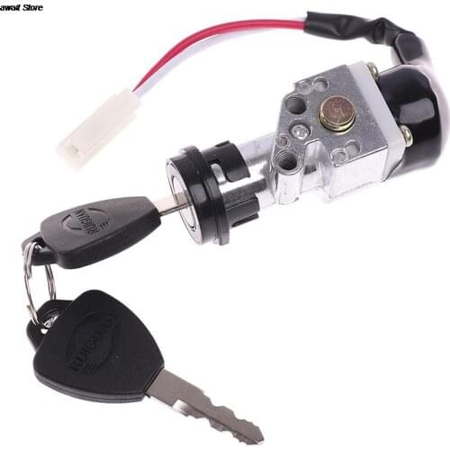 1PC High Performance Universal Battery Chager Mini Lock with 2 keys For Motorcycle Electric Bike Scooter E-bike Electric Lock