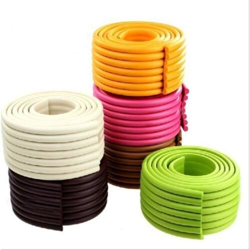 2M Length Kids Safety Edge Corner Guard Strip Children Baby Safety Products Soft DIY Corner Protection Table Safety Edge Guards
