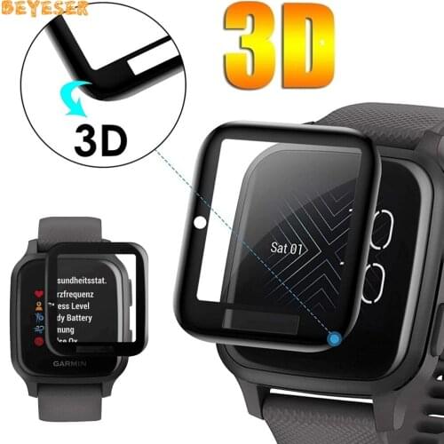 2PC 3D Curved Full Edge Protective Film Cover For Garmin Venu SQ Smartwatch Screen Protector Transparent Ultra-Thin Protection