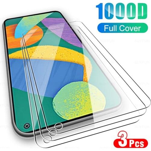 3Pcs Full Cover Protective Glass For Samsung Galaxy F52 5G Glasses Screen Protector Film For Sumsung Sansung Samsong F 52 6.6"