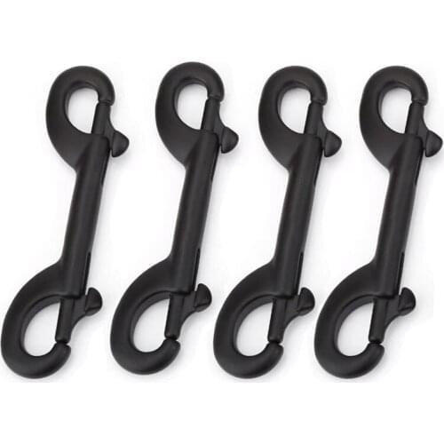 4Pcs Durable 304 Stainless Steel Double Ended Clip Hook Bolt Snap Scuba Diving Buckle Diving Kayak Paddle Leash Accessories