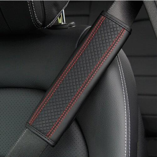 Car accessories seat belt PU Leather Safety Belt Shoulder Cover for Geely Emgrand 7 X7 EC7 Atlas Boyue CK2 GC6