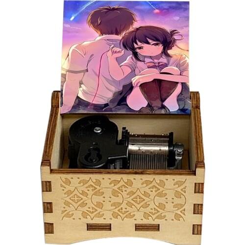 Wooden Music Box Anime Fan Music Box Childrens Toy Birthday Gift Halloween Christmas Music Box