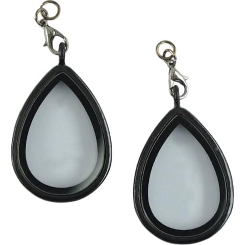 Hot Sale Water Drop Floating Locket Magnetic Memory Photo Open Charm Pendants