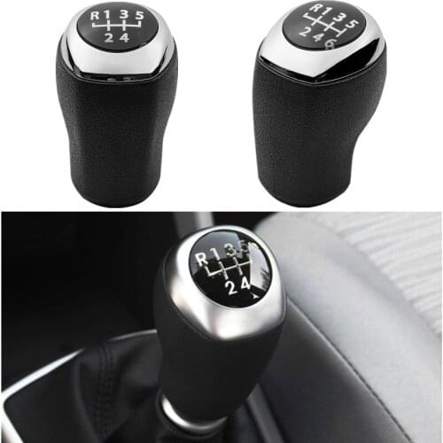 Chrome / Matte Car Leather Gear Shift Knob Adapter HandBall For Hyundai Elantra GT Accent Solaris Avante MD I30 Auto Parts