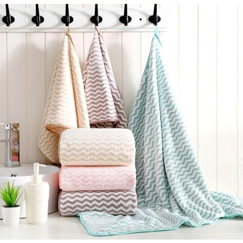 Drop shipping Towel set 1pc bath towel and 1pc face towel Hand towels Polyester Quick-Dry Machine Washable