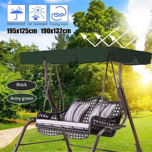 Canopy Swings Seat Cover Garden Outdoor Swing Chair Hammock Canopy Summer Waterproof Canopy Replacement Swing Chair Awning Cover