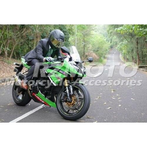 New ABS Motorcycle Fairing kit Fit For Kawasaki Ninja ZX6R 636 ZX-6R 2009 2010 2011 2012 09 10 11 12 Custom Black Green