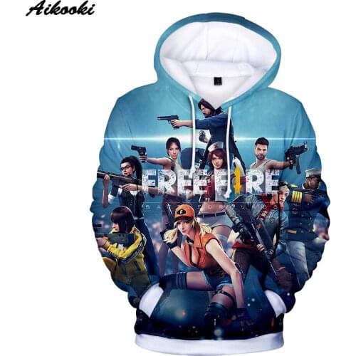 Newest Hot Game free fire Hoodies Boys/Girls Spring Sweatshirts Popular Print Hip Hop Sweatshirts FREE FIRE 3D Hooded 3D Coats