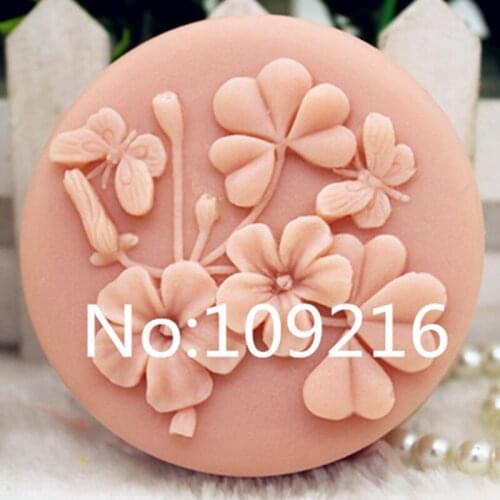 New Product!!1pcs Five Petal Flower (zx338) Food Grade Silicone Handmade Soap Mold Crafts DIY Mould