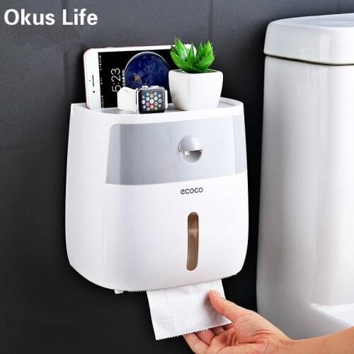 New Waterproof Toilet Paper Holder Creative Paper Towels Holder For Kitchen Bathroom Toilet Paper Storage Box Toilet Roll Holder