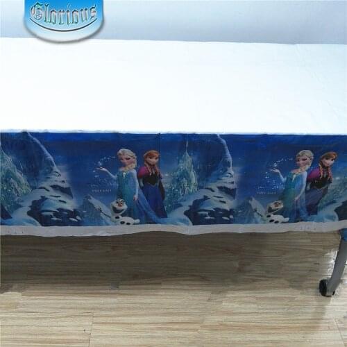 1/pcs Elsa And Anna Party Supplies Disposable Tablecloth /Birthday Party Decorations Kids