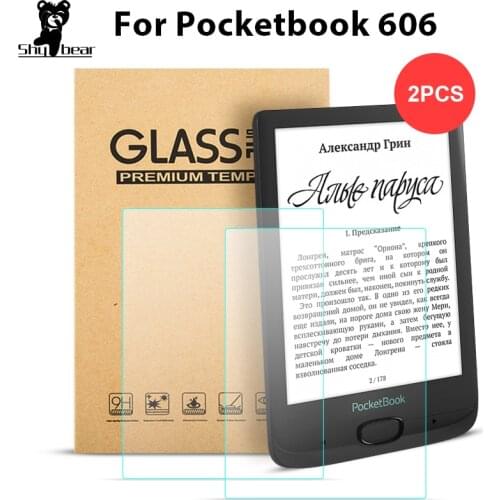 Tempered Glass Film for Pocketbook 606 2020 6 Inch Tempered Guard 2PCS Screen Protector CASE for New Pocketbook E-reader