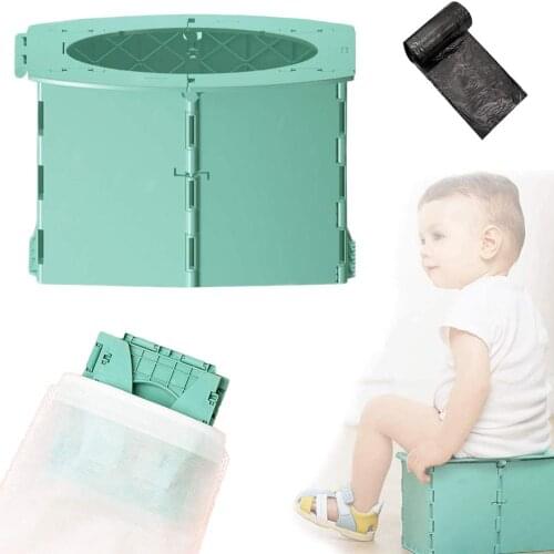 Portable Baby Potty Toilet Seat Car Outdoor Travel Camping Kids Potty Training Seat Childrens Folding Potty Toilet #20