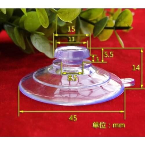 Home storage suckers 40mm round head perforated suction cup case bag toy pendant transparent sanitary tile sucker