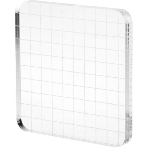 DIY Transparent Seal Stamp Block Acrylic Handle Blocks For DIY Scrapbooking Clear Photo Album Decorative Craft Dropship