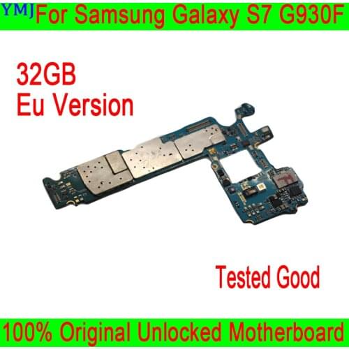 Unlocked For Samsung Galaxy S7 G935F G935FD G930V G930F G930FD Motherboard 32gb Plate