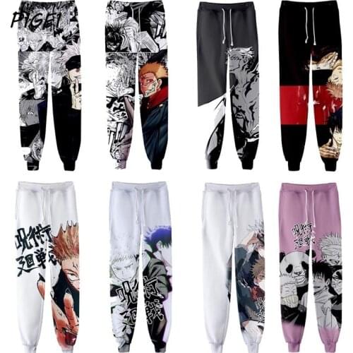 Anime Jujutsu Kaisen Gojo Satoru Cosplay Pants 3D Print Itadori Yuji Hip Hop Pant Trousers for Mens Boys Casual Sweatpants