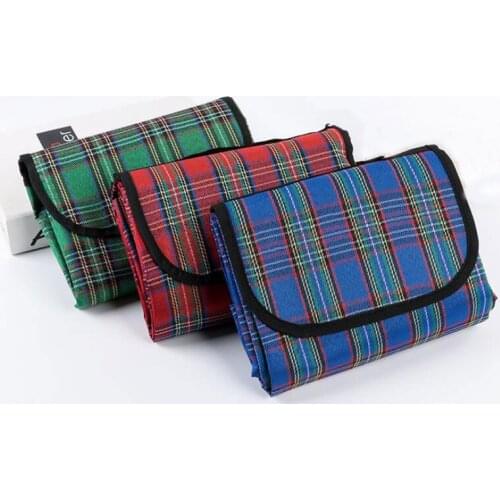 200x150cm Outdoor Beach Picnic Folding Camping Mat Waterproof Sleeping Camping Pad Mat Moistureproof Plaid Blanket