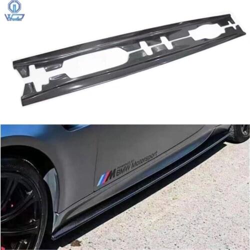 Real Carbon Fiber E92Side Skirt Bumper Extension Lip For 3 Series E92 E93 M3 2008-2013 Body Trim Car Styling