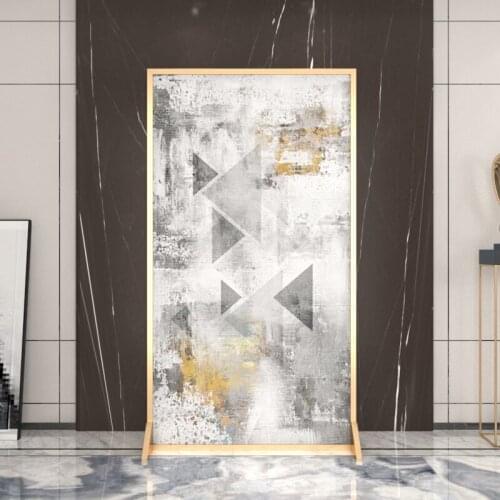 Nordic style entrance entrance art screen partition living room dining room decoration metal mobile custom entrance screen