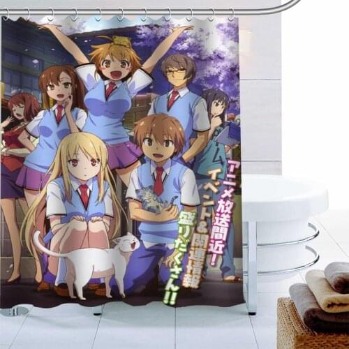 Sakurasou No Pet na Kanojo Anime Shower Curtain Waterproof Mildew Proof Bath Curtain Polyester Fabric Bathroom Curtain 0603