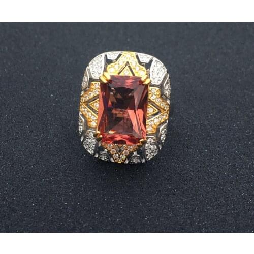 FFGems Elegant Zultanite Rings 925 Silver Sterling 10*12mm Stone Color Change Gold Plated Fine Jewelry For Women Party Gift Box