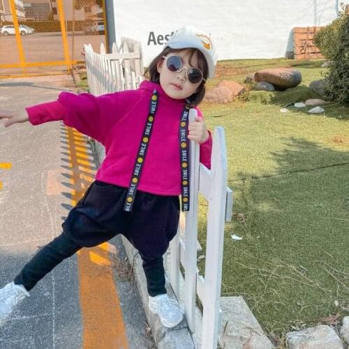 2019 New Girls Winter Clothing Set Fashion Sweet Sequins Ball Hoodies Sweaters+Pants,Girls Kids Velvet Warm Casual Suits