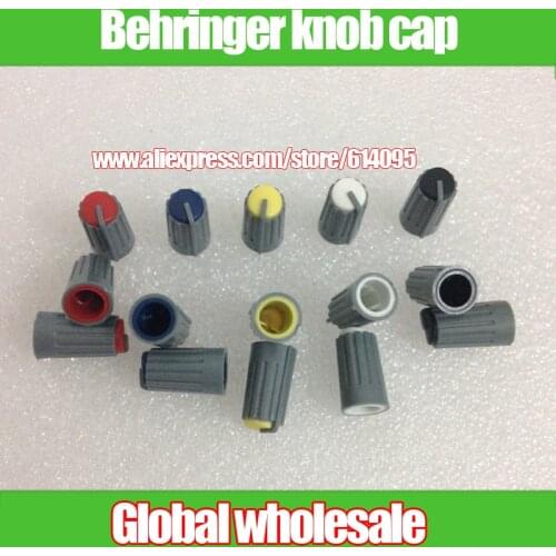 10pcs Behringer mixer Half axle potentiometer knob cap / red yellow blue black white 270 degrees audio light knob cap audio