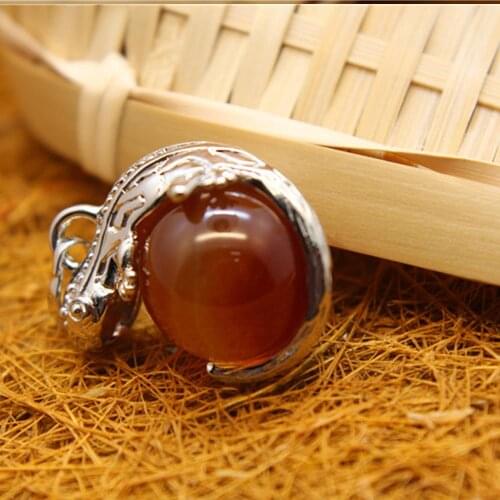 12pcs Natural crystal ball lizard pendant necklace golden stone Meditation Quartz Treat Crystal Charm for Jewelry Making Free