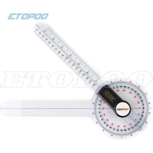 300mm digital angle ruler goniometer medical protractor 200mm electronic plastic body measure gauge angle meter inclinometer