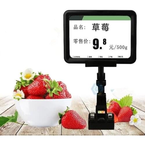 5 Pieces A4 Plastic Rotatable POP Price Sign Holder Clips Board Tag Supermarkets Clothing Advertising Display Holder Frame Board