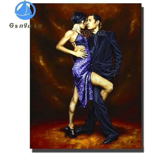 5D Diamond Painting Lovers Tango Dance Europe art Rhinestone Pictures Full Square round Diamond Embroidery Mosaic new arrival