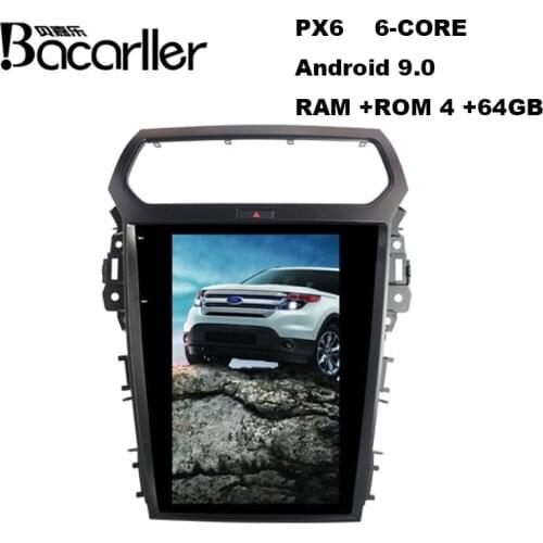 12.1 inch Tesla style car dvd multimedia for Ford Explorer 2014-2019 with AC control/WIFI/GPS/RADIO/BLUETOOTH