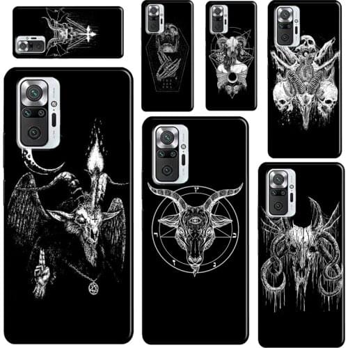 Satanic Scary Skull For Xiaomi Redmi Note 9 Pro 8 9S 8T Note 10 Pro Phone Case For Redmi 9T 9A 9C 7A 8A Cover
