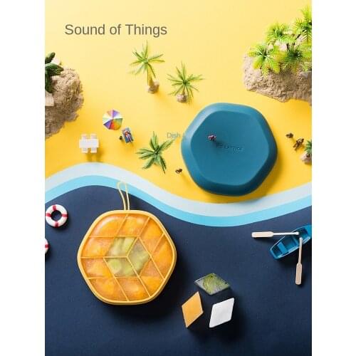 Home Creative Hexagon Ice Cube Mold Refrigerator Ice Cube Box DIY Make Ice Tray Artifact Homemade Ice Storage Box