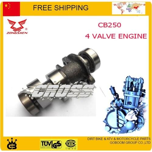 ZONGSHEN CB250 250CC 4 Four Valve Water Cooled Engine 250cc camshaft dirt pit bike atv quad motorcycle engine part free shipping