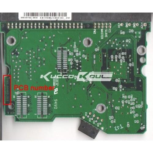 HDD PCB circuit board 2060-001102-003 REV A for WD 3.5 IDE/PATA hard drive repair data recovery