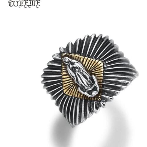 Thai 925 Silver Virgin Mary Ring100% Sterling Silver Christian Ring Thai 925 Silver Mary Ring Resizable