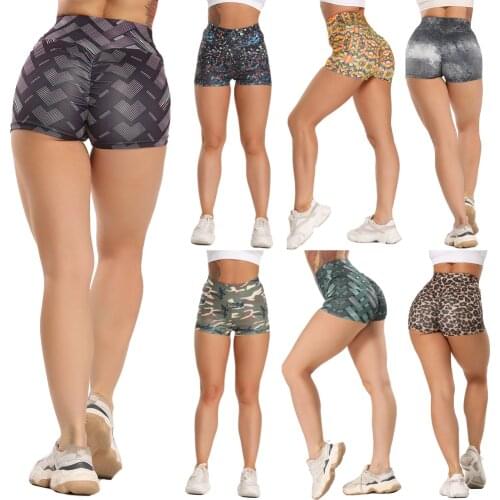 Summer Women Casual Yoga Shorts High Waist Energy Body Fitness Clothing Gym Shorts Sports Running Elastic Skinny Beach Short Hot